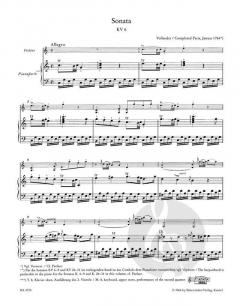 Jugendsonaten Heft 1 KV 6-9 von Wolfgang Amadeus Mozart 