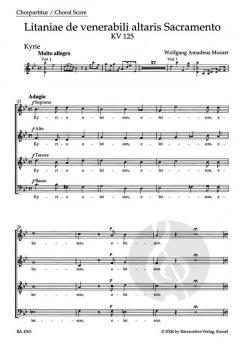 Litaniae de venerabili altaris sacramento KV 125 (W.A. Mozart) 