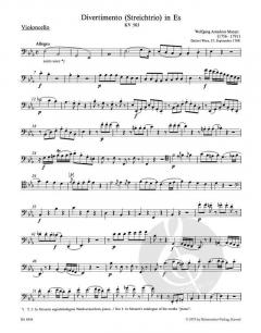 Divertimento in Es KV 563 von Wolfgang Amadeus Mozart für Violine, Viola und Violoncello im Alle Noten Shop kaufen