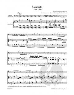 Konzert in B-Dur für Fagott und Orchester KV 191(186e) (W.A. Mozart) 