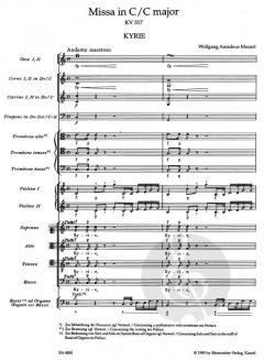 Missa KV 317 von Wolfgang Amadeus Mozart 