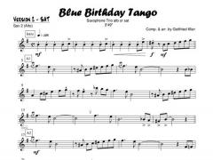 Blue Birthday Tango (Sax Trio) von Gottfried Klier 