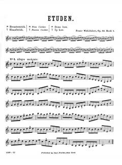 60 Etüden op. 45 Teil 1 von Franz Wohlfahrt 