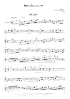 Streichquartett von Barbara Heller im Alle Noten Shop kaufen