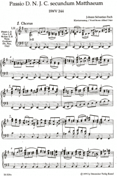 Matthäus-Passion BWV 244 von Johann Sebastian Bach 
