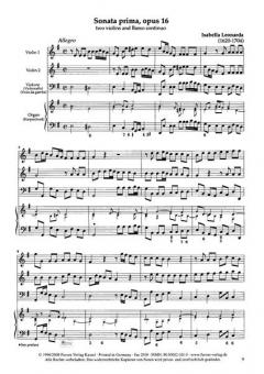 Sonate Nr. 1 op. 16 von Isabella Leonarda 