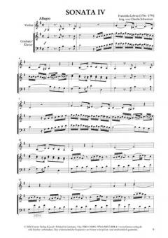 Sonaten op. 1 für Violine und Klavier von Franziska Lebrun im Alle Noten Shop kaufen (Partitur) - FUR3980