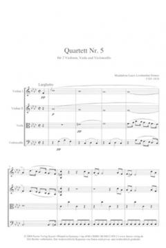 Streichquartett Nr. 5 von Maddalena Laura Lombardini Sirmen im Alle Noten Shop kaufen (Partitur)