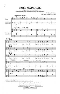 Noel Madrigal von Donald Moore (Download) 