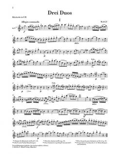 Drei Duos für Klarinette und Fagott WoO 27 von Ludwig van Beethoven für Holzbläser Duo im Alle Noten Shop kaufen
