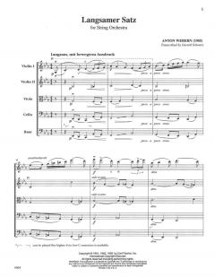 Langsamer Satz von Anton Webern 