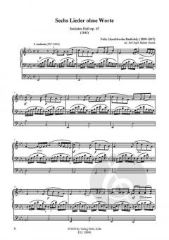 Lieder ohne Worte Heft 6 op. 67 von Felix Mendelssohn Bartholdy 