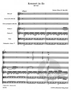 Konzert für Horn und Orchester KV 417 von Wolfgang Amadeus Mozart 