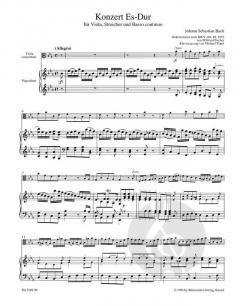 Konzert Es-Dur von Johann Sebastian Bach für Viola, Streicher und Basso continuo im Alle Noten Shop kaufen