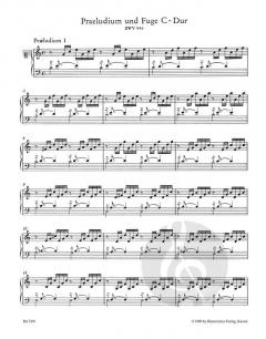 Das Wohltemperierte Klavier Teil 1 BWV 846-869 von Johann Sebastian Bach im Alle Noten Shop kaufen