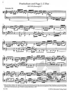 Das Wohltemperierte Klavier Teil 2 BWV 870-893 von Johann Sebastian Bach im Alle Noten Shop kaufen