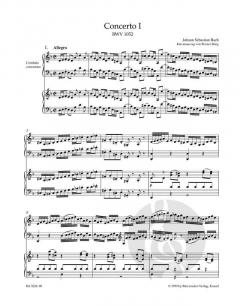 Konzert Nr. 1 in d-moll BWV 1052 von Johann Sebastian Bach für Cembalo und Streichorchester im Alle Noten Shop kaufen