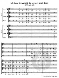 Motetten zweifelhafter Echtheit BWV Anh. 159, 160 von Johann Sebastian Bach (Download) 