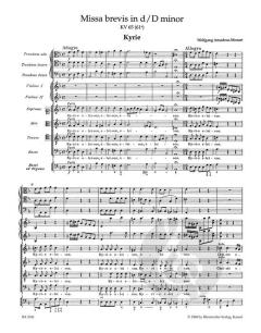 Missa brevis d-Moll KV 65 (61a) von Wolfgang Amadeus Mozart (Download) 