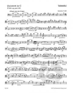 Streichquintett D 956 op. post 163 von Franz Schubert im Alle Noten Shop kaufen (Stimmensatz)
