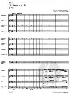 Sinfonie Nr. 7 D 759 von Franz Schubert 