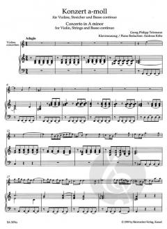 3 Konzerte von Georg Philipp Telemann 