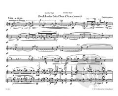5 Likes von Theodore Antoniou für Oboe solo (Oboe d'amore mit Barockoboe) (1969) im Alle Noten Shop kaufen