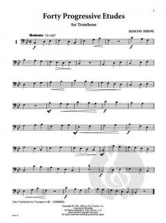 Forty Progressive Etudes von Sigmund Hering für Posaune im Alle Noten Shop kaufen