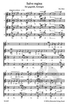 Salve regina/Cantico delle creature von Petr Eben (Download) 