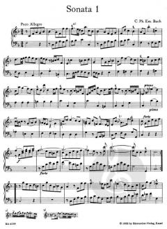 Die 6 Preussischen Sonaten Wq 48 von Carl Philipp Emanuel Bach (Download) 