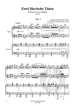 2 Slavische Tänze op. 26 von Hermann Bendix für Klavier zu vier Händen im Alle Noten Shop kaufen