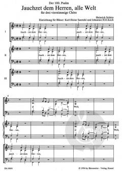 Jauchzet dem Herrn, alle Welt von Heinrich Schütz (Download) 