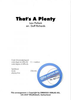 That's A Plenty (Lew Pollack) 