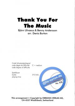 Thank You For The Music (ABBA) 