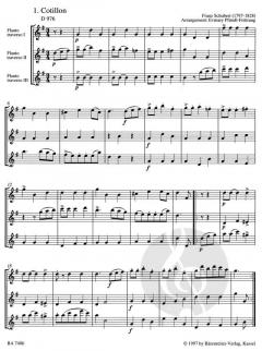 Tänze für drei Flöten von Franz Schubert im Alle Noten Shop kaufen