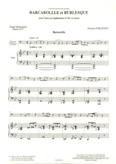 Barcarolle et Burlesque von Maurice Faillenot 