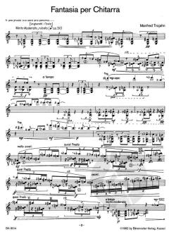 Fantasia per Chitarra von Manfred Trojahn 