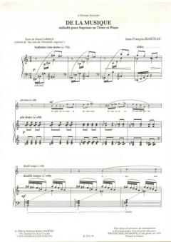 De la musique von Jean-Francois Basteau 