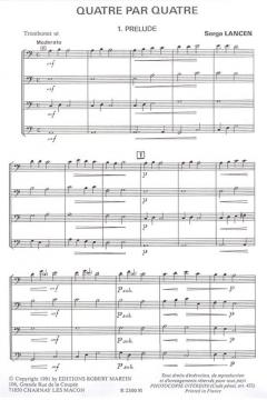 Quatre par Quatre von Serge Lancen 