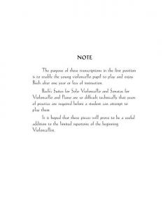 Bach For The Cello von Johann Sebastian Bach im Alle Noten Shop kaufen