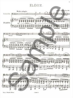 Élégie Op. 24 von Gabriel Fauré 