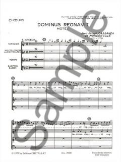 Dominus Regnavit, motet (Jean-Joseph de Mondonville) 