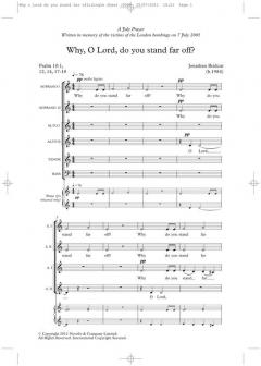 Why O Lord Do You Stand Far Off? von Jonathan Bridcut 