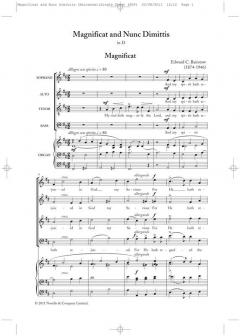 Magnificat & Nunc Dimittis von Edward C. Bairstow 