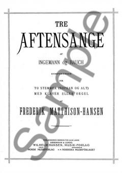 Tre Aftensange 