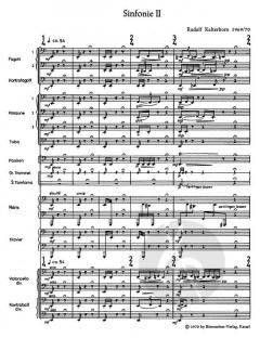 Sinfonie Nr. 2 in zwei Sätzen von Rudolf Kelterborn 