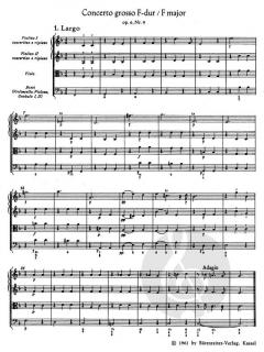 Concerto grosso op. 6/9 HWV 327 von Georg Friedrich Händel 