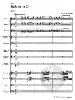 Sinfonie Nr. 3 D 200 von Franz Schubert 