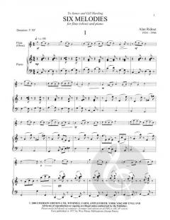 Six Melodies von Alan Ridout 