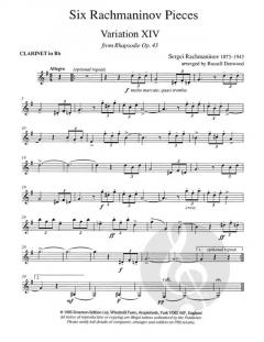 Six Rachmaninov Pieces von Sergei Rachmaninow 